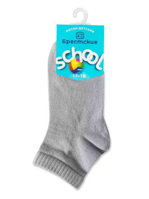 Носки детские однотонные school 3085 брестские 000 св.серый, 15С3085, 19-20, БРЕСТСКИЕ,  - 2