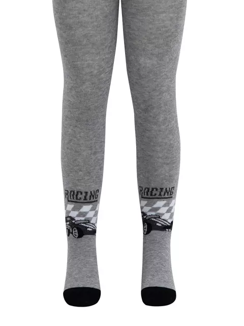 Колготки детские хлопковые tip-top 670 серый, 4С-03СП, 92-98 (14), CONTE-KIDS,  - 3