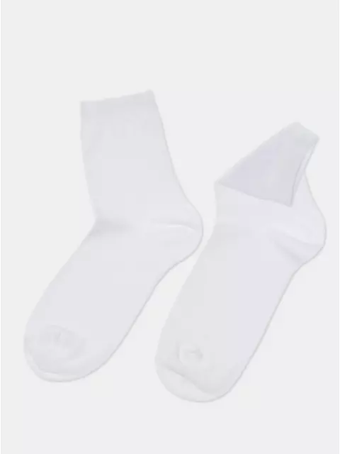 Классические женские носки из хлопка 3dsocks 000 белый, 24С-2СП, 39-41 (25-27), CONTE ELEGANT,  - 2