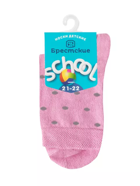 Носки детские с рисунком school 3081 брестские 048 бл.розовый, 14С3081, 21-22, БРЕСТСКИЕ,  - 2