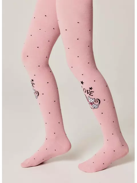 Колготки детские (рисунок) school​ 3280 брестские 1010 пудра, 14С3280, 128-134 (20), БРЕСТСКИЕ,  - 3