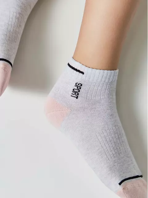 Носки детские (короткие) active 957 светло-серый, 13С-34СП, 24, CONTE-KIDS,  - 4