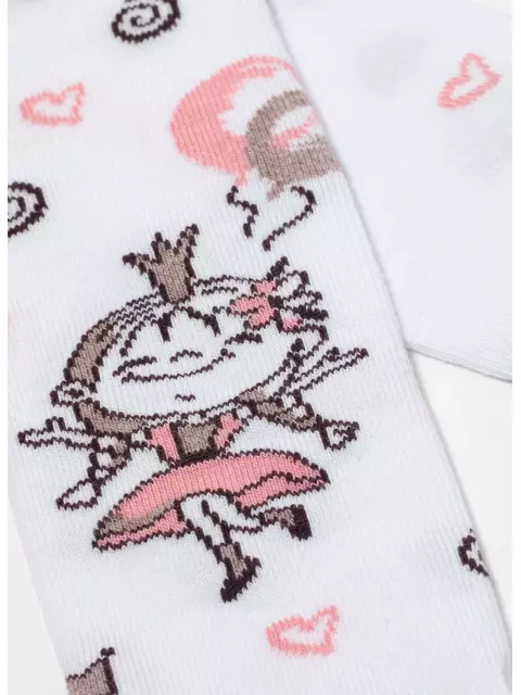 Колготки детские (рисунок) kids 3280 брестские 1001 белый, 14С3280, 92-98 (14), БРЕСТСКИЕ,  - 4