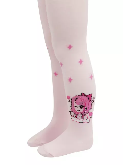 Колготки детские хлопковые tip-top 676 светло-розовый, 4С-03СП, 104-110 (16), CONTE-KIDS,  - 2