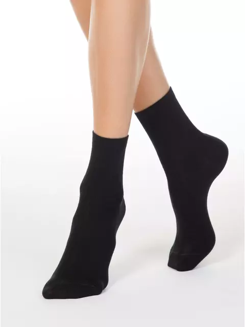 Классические женские носки из хлопка 3dsocks 000 черный, 24С-2СП, 39-41 (25-27), CONTE ELEGANT,  - 2