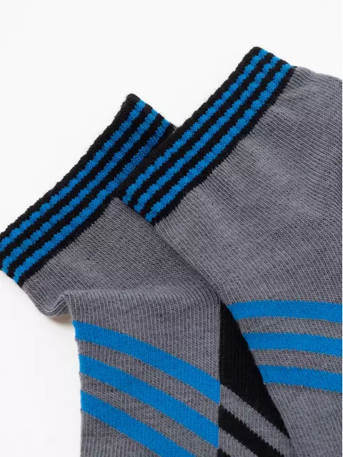 Носки детские (короткие) active 955 серый-синий, 13С-34СП, 18, CONTE-KIDS,  - 3