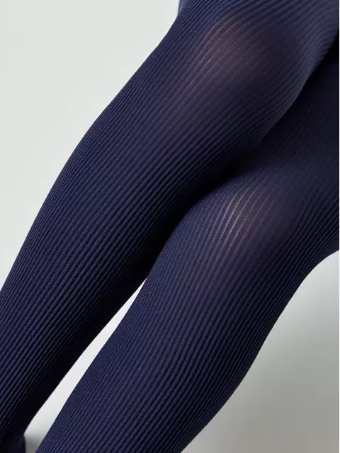 Колготки детские в рубчик из микрофибры judy marino, 22С-142СП, 104-110, CONTE ELEGANT,  - 3