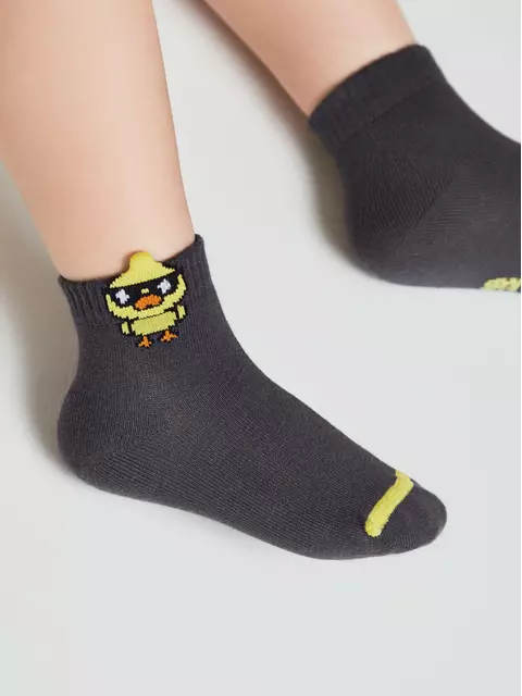 Носки детские (с пикотом) tip-top 967 темно-серый, 23С-110/1СП, 12, CONTE-KIDS,  - 3