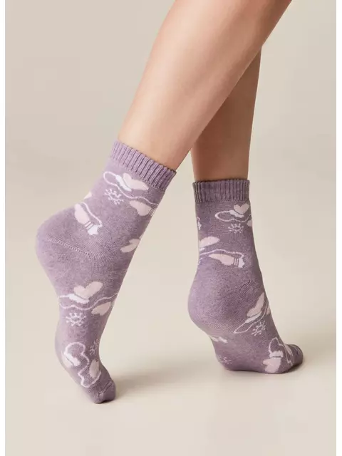 Носки женские махровые arctic 1408 брестские 601 бл.сиреневый меланж, 15С1408, 36-37 (23), БРЕСТСКИЕ,  - 2