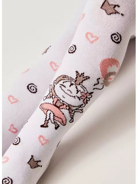 Колготки детские (рисунок) kids 3280 брестские 1001 белый, 14С3280, 92-98 (14), БРЕСТСКИЕ,  - 3