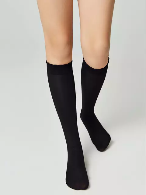 Матовые детские гольфы из микрофибры princess nero, 22С-5СП, 20, CONTE ELEGANT,  - 3