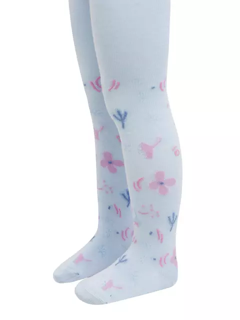 Колготки детские хлопковые tip-top 675 голубой, 4С-03СП, 92-98 (14), CONTE-KIDS,  - 3