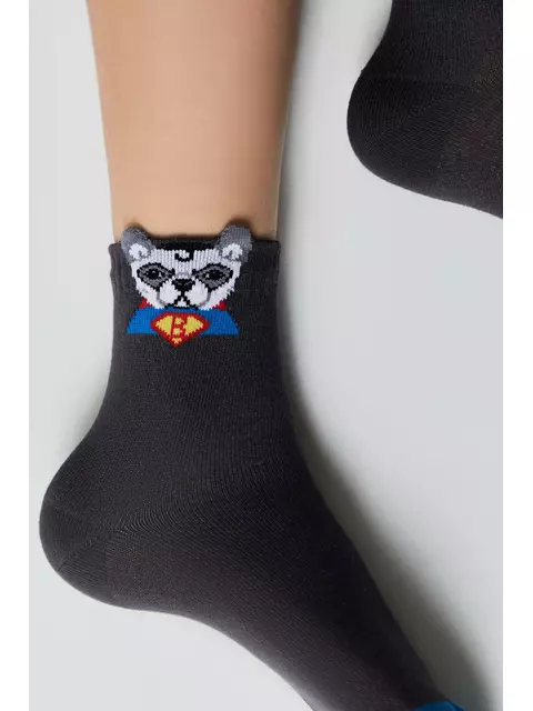 Носки детские (с пикотом) tip-top 970 темно-серый, 23С-110СП, 16, CONTE-KIDS,  - 3