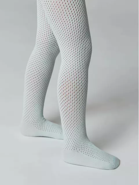 Ажурные детские колготки miss 616 бледно-бирюзовый, 20С-206СП, 92-98 (14), CONTE-KIDS,  - 3