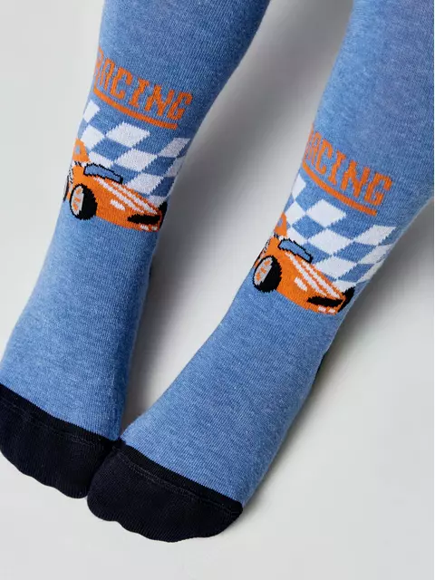 Колготки детские хлопковые tip-top 670 голубой, 4С-03СП, 92-98 (14), CONTE-KIDS,  - 4