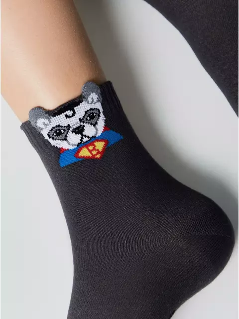 Носки детские (с пикотом) tip-top 970 темно-серый, 23С-110СП, 16, CONTE-KIDS,  - 4