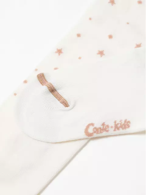 Колготки детские хлопковые tip-top 677 молочный, 4С-03СП, 104-110 (16), CONTE-KIDS,  - 7