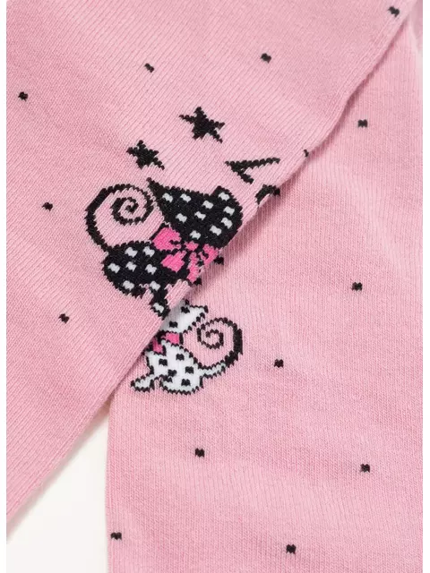 Колготки детские (рисунок) school​ 3280 брестские 1010 пудра, 14С3280, 128-134 (20), БРЕСТСКИЕ,  - 4