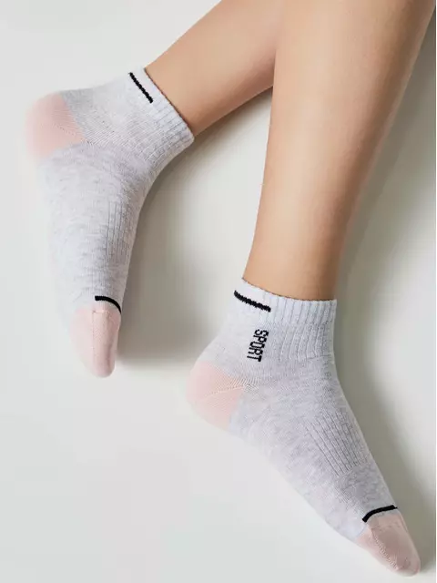 Носки детские (короткие) active 957 светло-серый, 13С-34СП, 24, CONTE-KIDS,  - 2