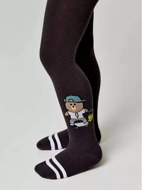 Колготки детские tip-top 4с-03сп 674 темно-коричневый, 4С-03СП, 104-110 (16), CONTE-KIDS,  - 2