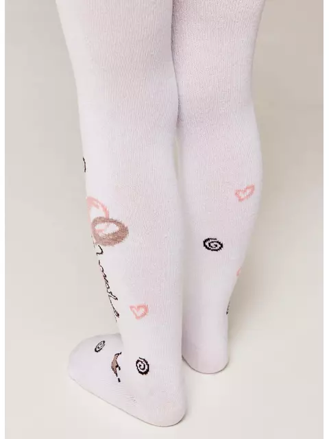 Колготки детские (рисунок) kids 3280 брестские 1001 белый, 14С3280, 92-98 (14), БРЕСТСКИЕ,  - 2