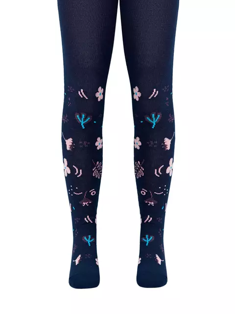 Колготки детские хлопковые tip-top 675 темно-синий, 4С-03СП, 104-110 (16), CONTE-KIDS,  - 3