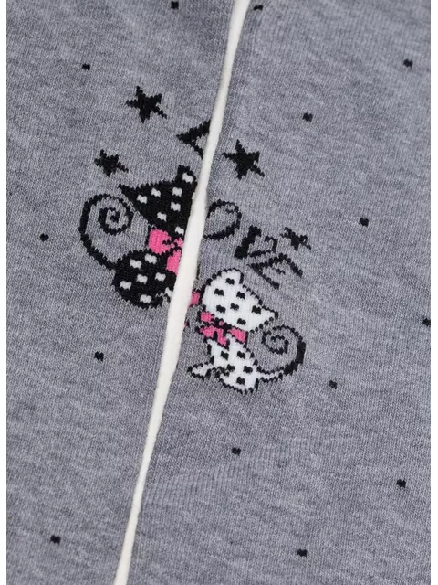 Колготки детские (рисунок) school​ 3280 брестские 1010 серый меланж, 14С3280, 128-134 (20), БРЕСТСКИЕ,  - 4