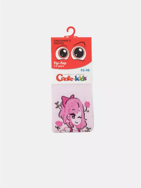 Колготки детские хлопковые tip-top 676 светло-розовый, 4С-03СП, 104-110 (16), CONTE-KIDS,  - 6