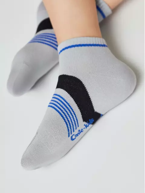 Носки детские (короткие) active 956 светло-серый, 13С-34СП, 22, CONTE-KIDS,  - 2