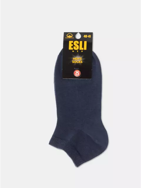 Короткие мужские носки esli 000 темный джинс, 19С-146СПЕ, 42-43 (27), ESLI,  - 3