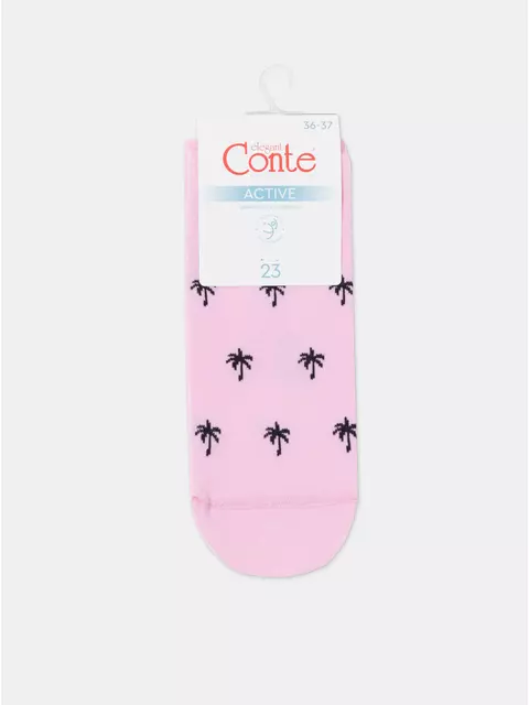 Спортивные короткие женские носки active 589 светло-розовый, 23С-111СП, 36-37 (23), CONTE ELEGANT,  - 6