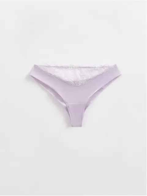 Трусы женские «танга» со средней линией талии fleur de lis tp6138 лаванда, 23С-0010КСП, 106/XL, CONTE ELEGANT,  - 3