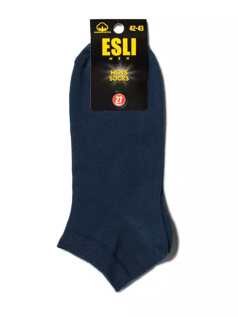 Короткие мужские носки esli 000 темно-синий, 19С-146СПЕ, 40-41 (25), ESLI,  - 2
