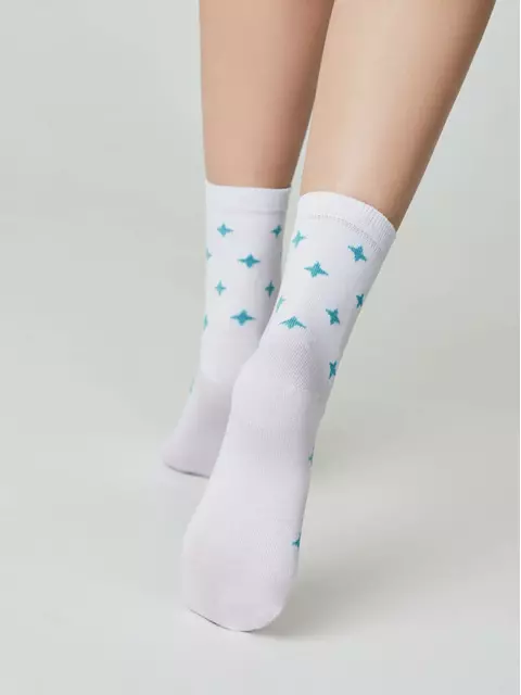 Носки женские esli basic 591 белый, 21С-78СПЕ, 36-39 (23-25), ESLI,  - 4