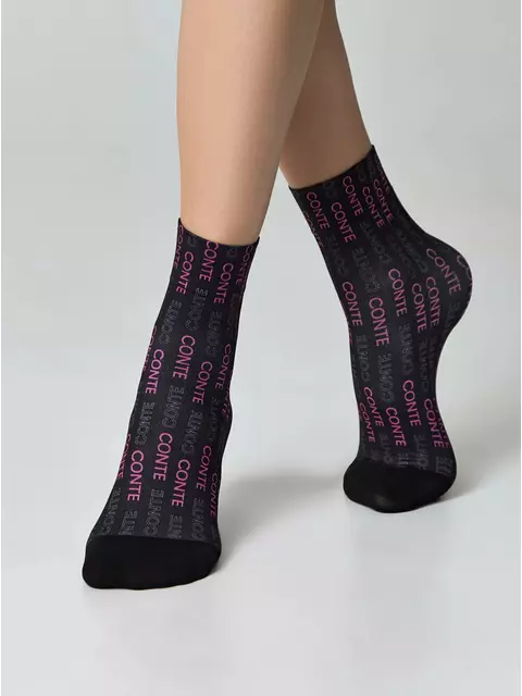 Плотные женские носки с рисунком «conte fantasy» 914 mix, 22С-56СП, 36-39 (23-25), CONTE ELEGANT,  - 3