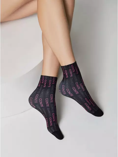 Плотные женские носки с рисунком «conte fantasy» 914 mix, 22С-56СП, 36-39 (23-25), CONTE ELEGANT,  - 1