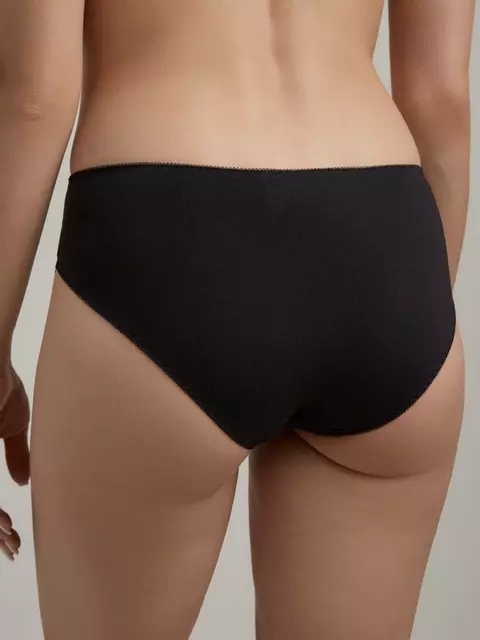 Трусы женские «слип» со средней линией талии aura rp3180 черный, 23С-0047КСП, 114/3XL, CONTE ELEGANT,  - 2