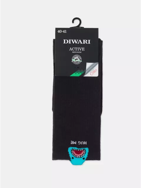 Носки мужские (удлиненные) diwari active 978 черный, 23С-141СП, 40-41 (25), DIWARI,  - 4