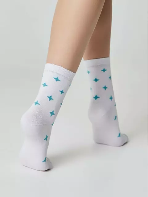 Носки женские esli basic 591 белый, 21С-78СПЕ, 36-39 (23-25), ESLI,  - 2