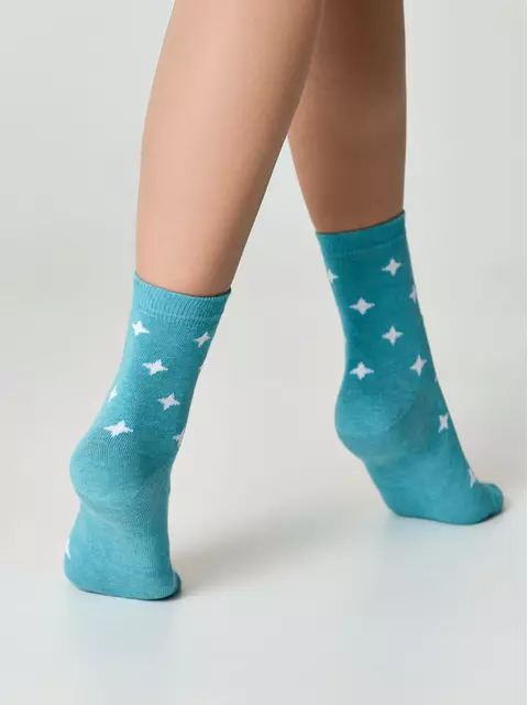 Носки женские esli basic 591 бирюза, 21С-78СПЕ, 36-39 (23-25), ESLI,  - 4
