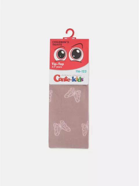 Колготки детские tip-top 678 пепельно-розовый, 4С-04СП, 116-122 (18), CONTE-KIDS,  - 4