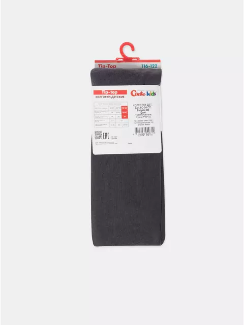 Колготки детские tip-top 684 темно-серый, 4С-04СП, 116-122 (18), CONTE-KIDS,  - 6