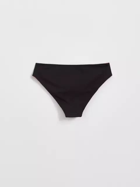 Трусы женские «бикини» из хлопка basic collection lb 2002.12 black pink, 22С-2304ТСП, 102/L, CONTE ELEGANT,  - 5