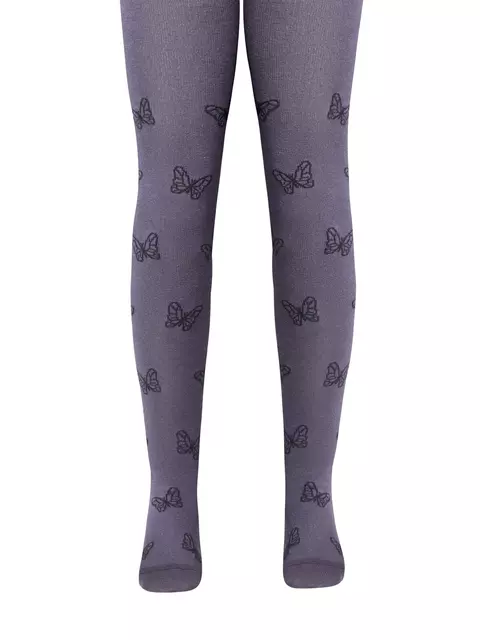 Колготки детские tip-top 678 серо-фиолетовый, 4С-04СП, 116-122 (18), CONTE-KIDS,  - 3