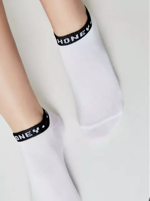 Носки женские (короткие) esli basic 595 белый, 20С-39СПЕ, 36-39 (23-25), ESLI,  - 2