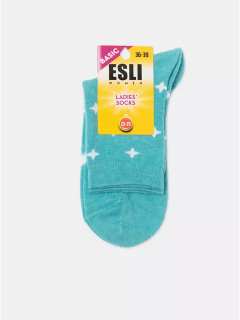 Носки женские esli basic 591 бирюза, 21С-78СПЕ, 36-39 (23-25), ESLI,  - 8