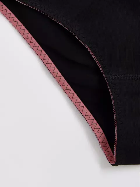 Трусы женские «бикини» из хлопка basic collection lb 2002.12 black pink, 22С-2304ТСП, 102/L, CONTE ELEGANT,  - 4