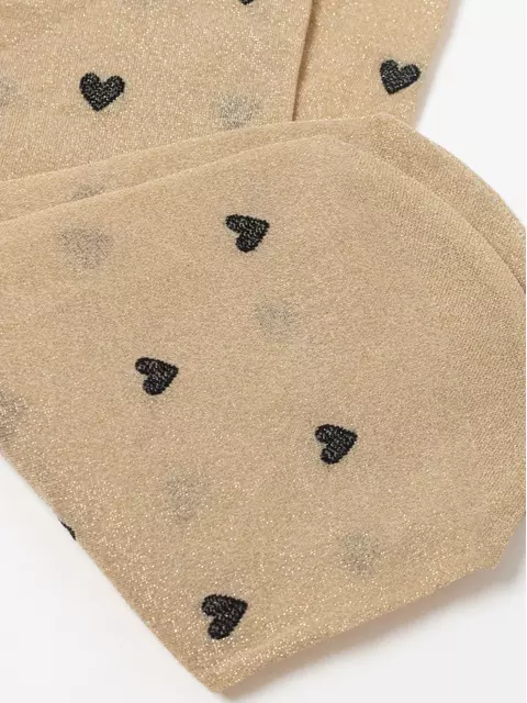 Сияющие женские носки с объемными рисунками «hearts» fantasy gold-natural, 23С-109СП, 36-39 (23-25), CONTE ELEGANT,  - 9