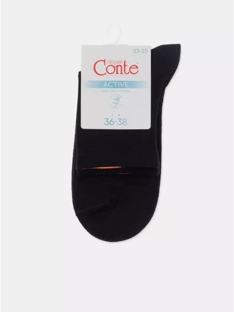 Носки женские хлопковые active 599 черный, 24С-11СП, 36-38 (23-25), CONTE ELEGANT,  - 7