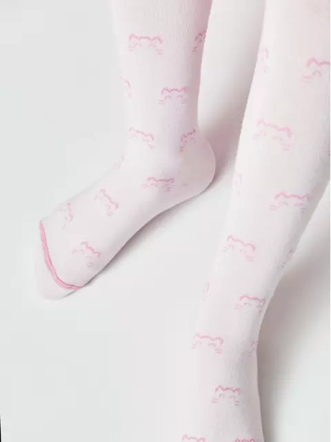 Колготки детские tip-top (мордашки) 691 розовый, 17С-60СП, 80-86 (14), CONTE-KIDS,  - 6